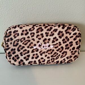 Stoney clover lane Leopard embroidered small pouch
